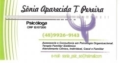 SÔNIA APARECIDA TEIXEIRA PEREIRA